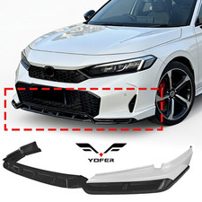 Yofer Platinum White Pearl Front Bumper Lip Chin Spoiler For Honda Civic 2025+ picture