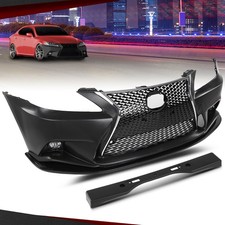 For 2006-2013 Lexus IS IS250 IS350 to 14+ F-Sport front bumper +Fog lights + Lip picture