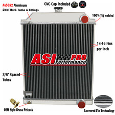 4Row Aluminum Radiator Fit 1950-1961 1953 Jaguar MK 7 8 9 Mark VII VIII IX MT picture