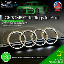 Audi Front Rings Chrome Grille Emblem Badge A1 A3 A4 A5 S5 A6 S6 TT 8K0853605 picture