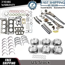 M276 Engine Rebuild Kit &Timing Chain Kit For Mercedes -Benz W204 W212 W166 3.5L picture
