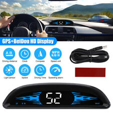 Digital Speedometer Universal GPS Car HUD Head Up Display MPH Overspeed Alarm US picture