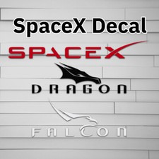 SpaceX Vinyl Decal Space Sticker Laptop Macbook Waterbottle Car NASA falcon picture