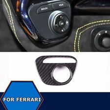 Real Carbon Fiber Car Push Button Switch Trim Cover For Ferrari 458 2011-2016 picture