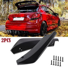 Black Rear Bumper Splitter Spoiler Diffuser Canard For Peugeot 207 2008-2014 picture