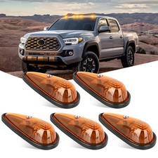 Nilight Cab Roof Marker Light 5 PCS Amber Teardrop Top Clearance Indicator Light picture