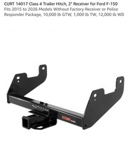 New Curt 2” Trailer Hitch for 2015 to 2026 F-150 picture