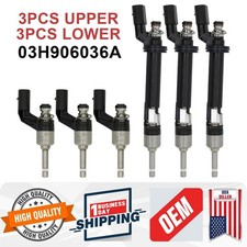 A set of 6 Fuel Injectors 03H906036A For Audi Q7 VW Volkswagen CC Passat 3.6L US picture