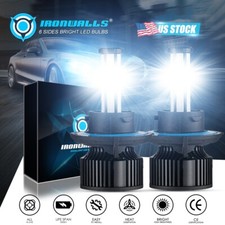 4/6 sides H13 9008 LED Headlight Bulbs Kit Hi/Lo Beam Super Bright White 6500K picture