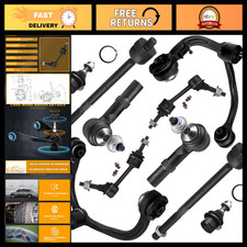 10pc Front Suspension Kit - Control Arms, Ball Joints, Tie Rods for Ford Expedit picture