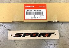 Genuine OEM Honda Gloss Black Rear Sport Emblem 2018-2022 08F20-TVA-100C picture