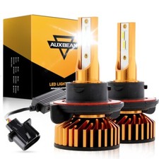 AUXBEAM 9008 H13 LED Headlight Bulbs Kit High Low Beam Super Bright Canbus 6500K picture