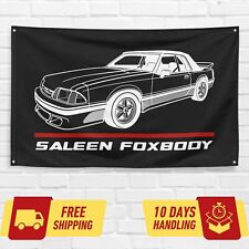 For Ford Mustang Saleen Foxbody 1992 Car Enthusiast 3x5 ft Flag Gift Banner picture