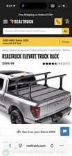 Real Truck Elevate Truck Rack And Ts Rails 2020-2026 sierra HD Silverado HD 6’9 picture