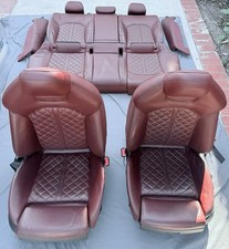 2017 Audi S6 Complete Seat Front Rear Leather Red OEM * LOCAL PICK-UP ONLY * picture