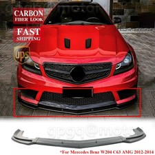 For Mercedes Benz W204 C63 AMG 2012-14 Carbon Front Bumper Lip Spoiler Protector picture