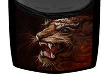Vintage Tiger Tattoo Art Grunge Truck Vinyl Car Decal Graphic Hood Wrap 58x65 US picture