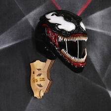Venom (Symbiote) motorcycle helmet with toned visor. DOT&ECE certified.  picture