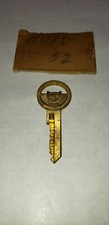 RARE BRASS HURD MARKED B ORIGINAL OEM CUT FORD KEY  1952 TRUNK GLOVE BOX picture