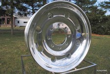 1)ALCOA TRAILER 17.5 x 6.75 HD FORGED WHEEL 661401 HUBPILOT TANDEM TRIAXLE 8 lug picture