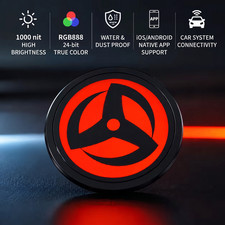 LED Emblem Light Fits BMW 82mm 74mm Custom App Control Universal Trunk Badge picture