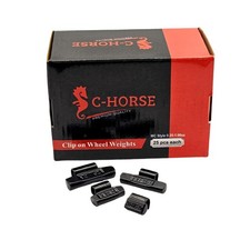 100Pcs Clip-On Wheel Weights Assortment for Rim Balancers, 0.25-1oz, Black picture