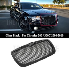 For Chrysler 300 300C 2004-2010 SRT Style Black Front Bumper Upper Grille picture