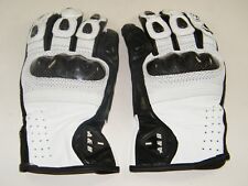 INSURRECTION GENUINE LEATHER RACING GLOVES W/KEVLAR, WHITE W/BLACK, RARE/NEW XXL picture