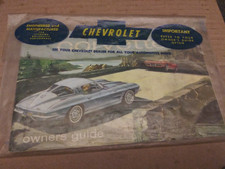 1963  ORIGINAL 1ST EDITION CORVETTE OWNERS MANUAL WITH FULL CORVETTE NEWS CARD picture