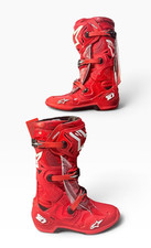 Alpinestars Tech 10 Boots, High-Performance Motocross Boots, CE-Certified 10 Red picture