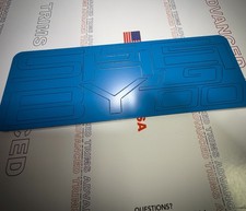 FITS SHELBY+GT500 SPOILER SPLITTER BUMPER SKY BLUE PLASTIC LETTERS INSERTS 2020+ picture