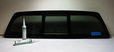 Fits 2017-2025 Nissan Titan 2 & 4 Door Manual Slider Back Glass Window + Heat picture