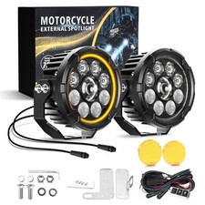 COLIGHT 2X 4.5inch D09 Pro Series Amber DRL Motorcycle Lights With Hi&Low Beam picture