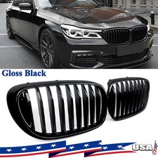 For 2016-2019 BMW 7-Series G11 G12 740i 750i Front Kidney Grille Gloss Black NEW picture