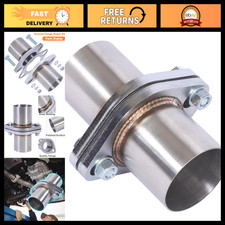 Universal Exhaust Flange Repair Kit - 60mm Stainless Steel 2-Bolt Pipe with Gask picture