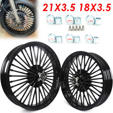 21x3.5 18x3.5 Fat Spoke Wheels Rims for Harley Softail Heritage Classic FLSTF picture