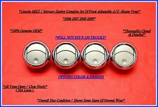 06-09 Lincoln MKZ Mercury Zephyr AC A/C Dash Vents Chrome Trim Complete Set (4) picture