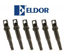 6 x Updated Ignition Coils with Spark Plug Connectors ELDOR OEM for BMW picture