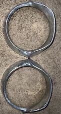 1951 1952 Cadillac Accessory Hooded Chrome Headlight Bezels Pair OEM picture