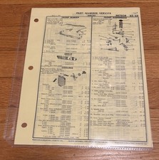 1962/1963 Mercury METEOR PART NUMBERS/Parts Book 62/63 picture
