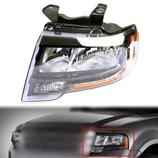 For 2015-17 Ford Expedition Black Housing Left Driver Side Headlight picture