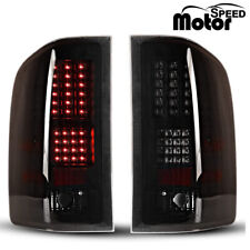 For 07-13 Chevy Silverado 1500 2500HD 3500HD LED Tail Lights Smoke Rear Black  picture