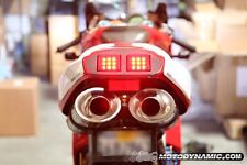 fit DUCATI 748 916 996 998 SEQUENTIAL INTEGRATED SIGNAL LED Tail Lights SMOKE picture