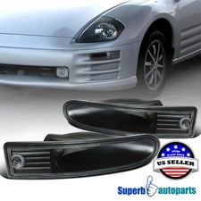 Fits 2000-2002 Mitsubishi 00-02 Eclipse Black Bumper Signal Lights Left+Right picture