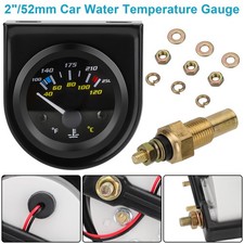 2 inch 52mm Water Temperature Gauge 12V Car Auto Temp Meter 100-250℉ w/ Sensor picture