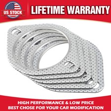 Set of 5 Exhaust Gasket 3in 2 Bolt, High Temp Exhaust Flange Gasket - Heavy Duty picture