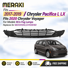 New Lower Bumper Grille w/o Fog Lamps Fits 2017 2018 2019 Chrysler Pacifica L LX picture