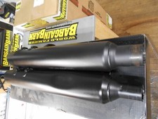🔥17-23 OEM Harley Touring Exhaust Mufflers M8 Ceramic Coated Milwaukee 8 BLACK picture
