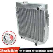 Aluminum Radiator 3 Row For 1960-65 Ford Falcon/ Ranchero/Comet 64-66 Mustang AT picture