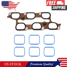 Cylinder Intake Manifold Upper Lower Gasket Set fit for Buick Chevy 12673301 picture